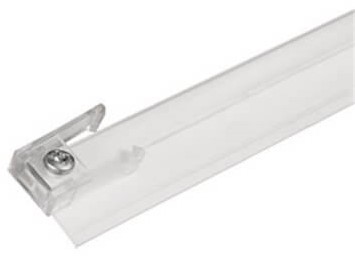 RV Designer Glide Curtain Track White Wall Mount